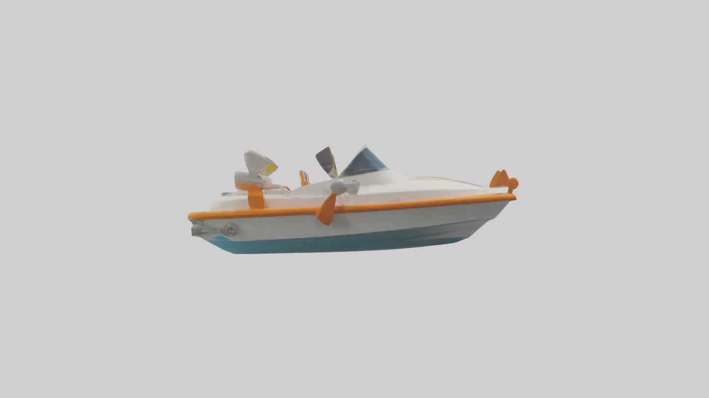 Cartoon Speedboat model 3D model
