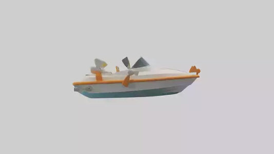 Cartoon Speedboat model 3D model