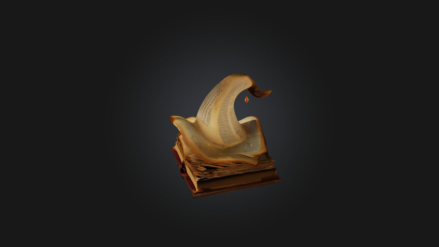 Cartoon Spell Book 3D model