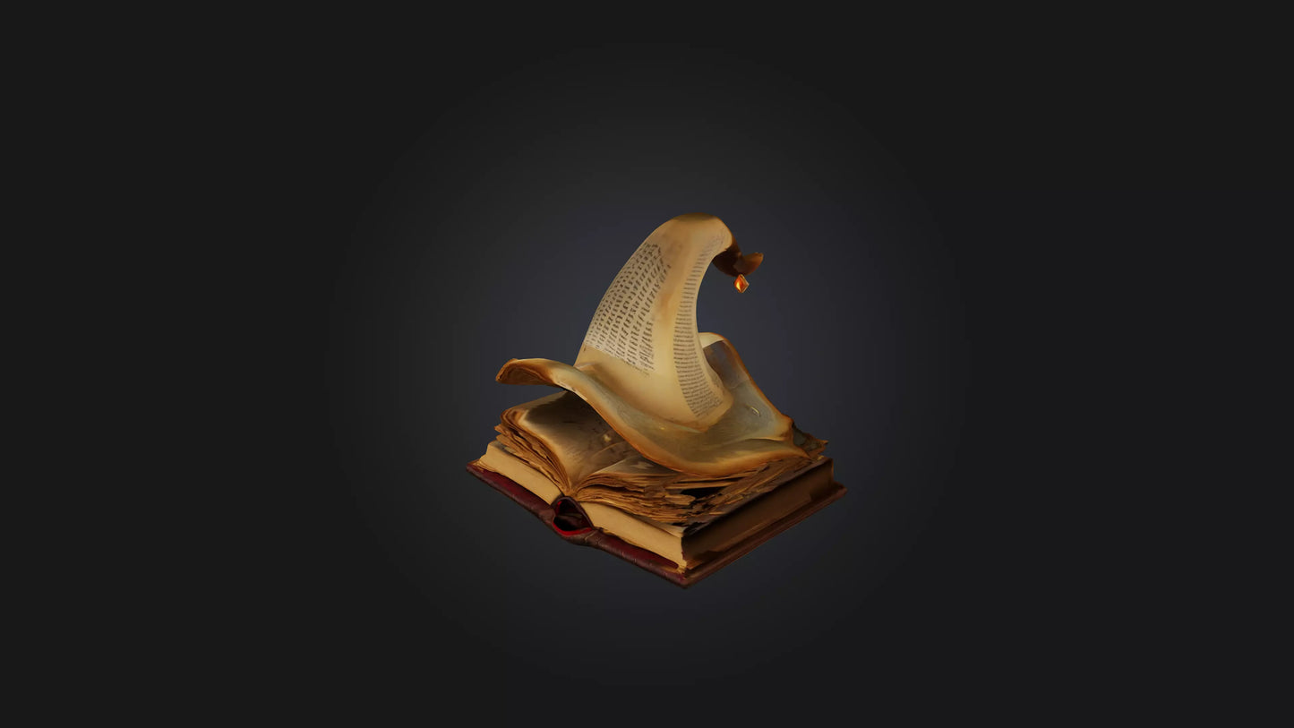 Cartoon Spell Book 3D model