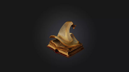 Cartoon Spell Book 3D model