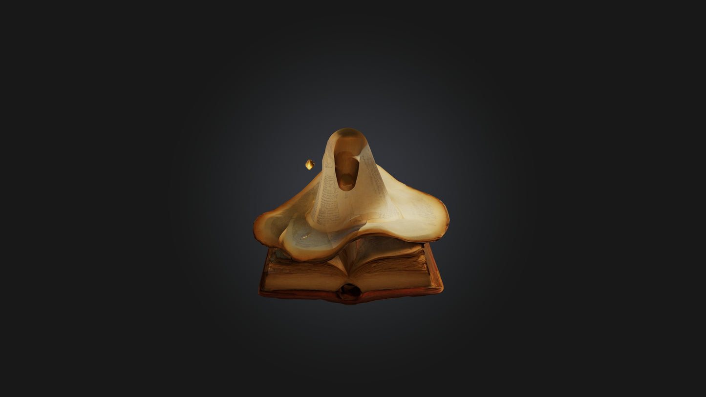 Cartoon Spell Book 3D model