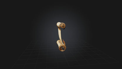 Cartoon Spell Scroll 3D model