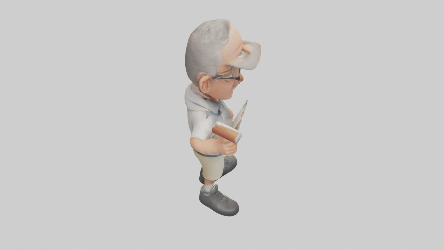 Cartoon Sports Coach model 3D model