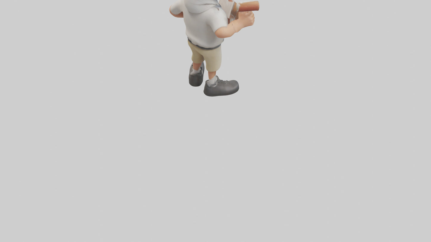 Cartoon Sports Coach model 3D model