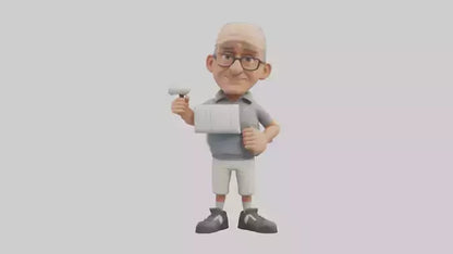 Cartoon Sports Coach model 3D model
