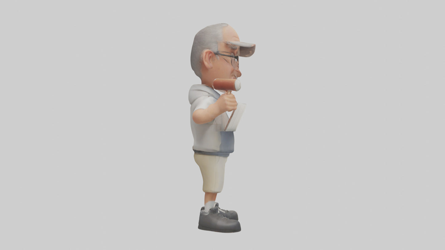 Cartoon Sports Coach model 3D model