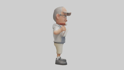 Cartoon Sports Coach model 3D model