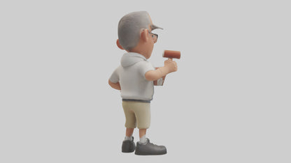 Cartoon Sports Coach model 3D model