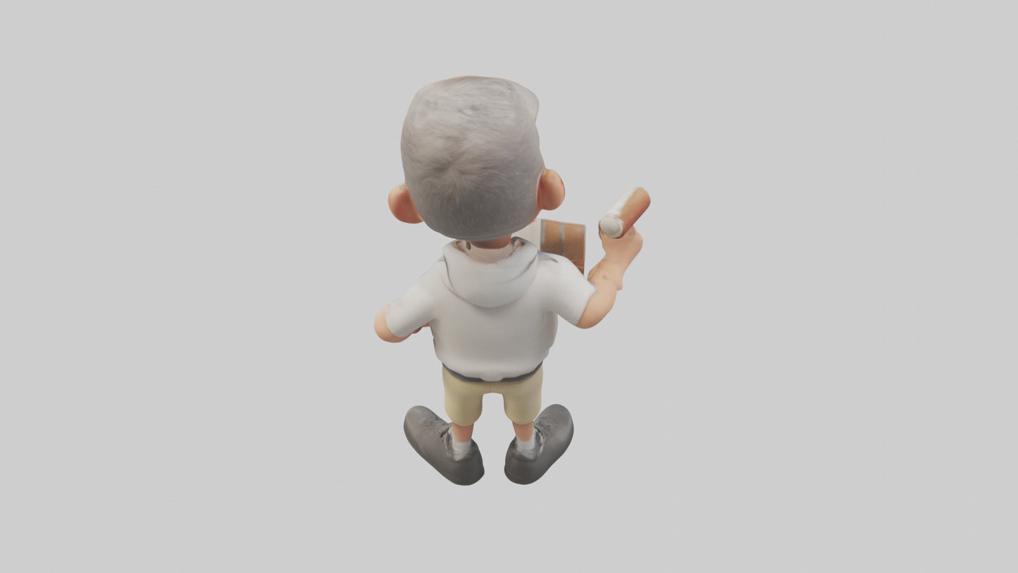 Cartoon Sports Coach model 3D model