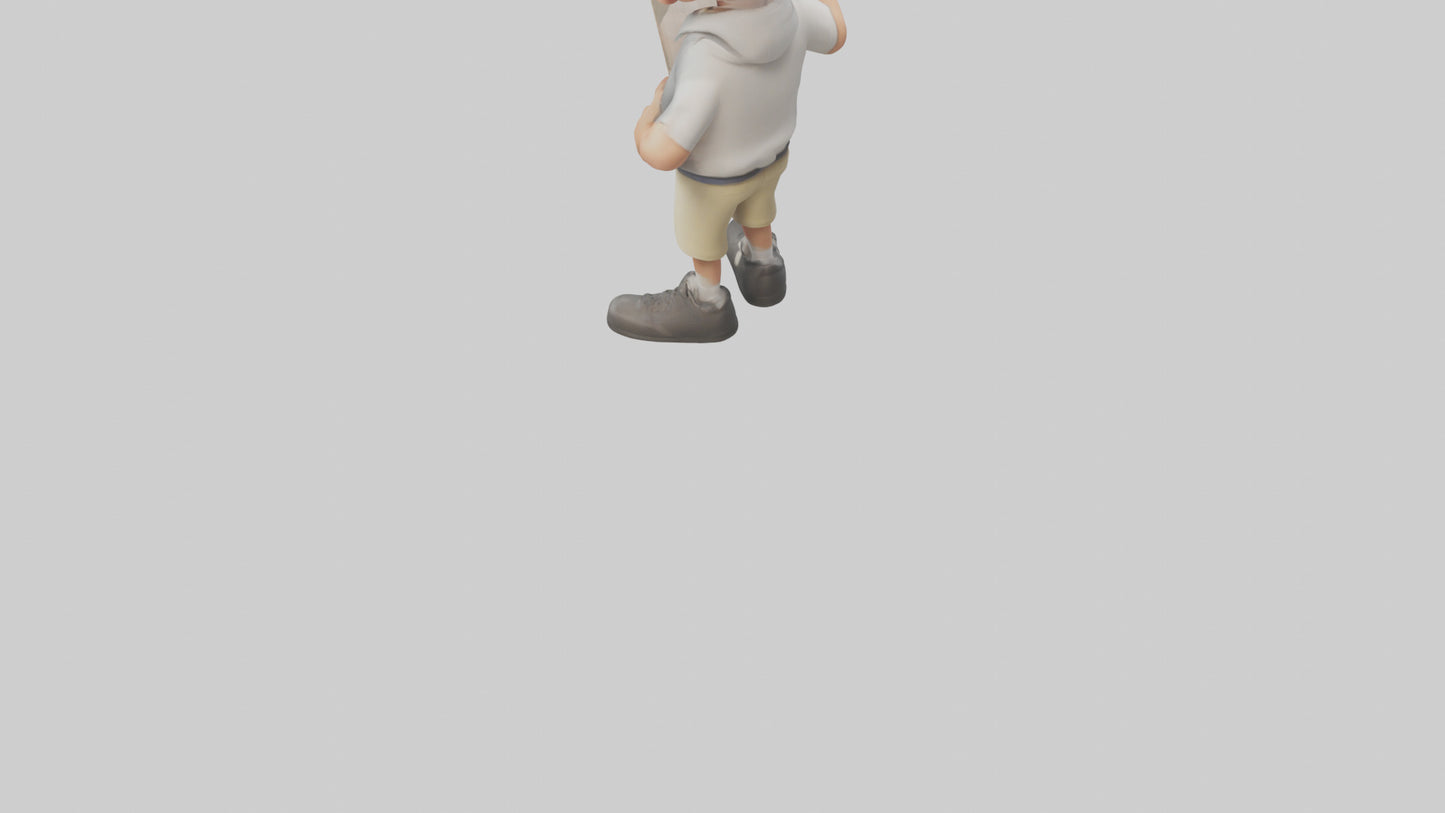 Cartoon Sports Coach model 3D model