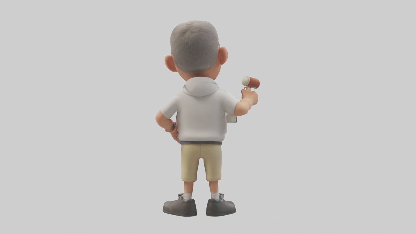 Cartoon Sports Coach model 3D model