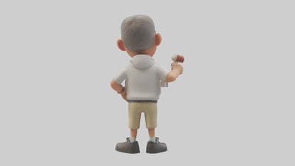 Cartoon Sports Coach model 3D model