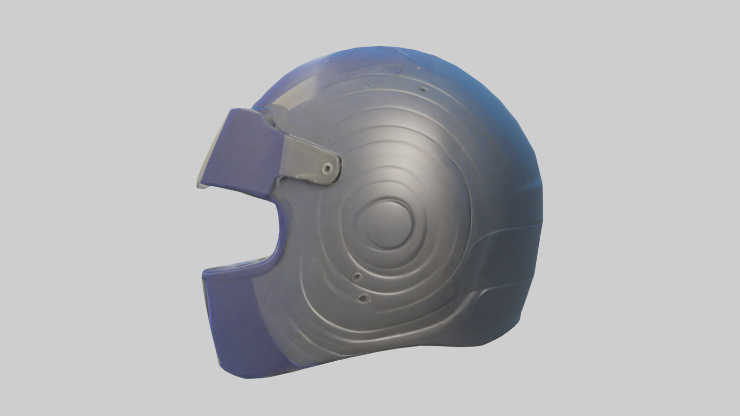 Cartoon Sports Helmet model 3D model