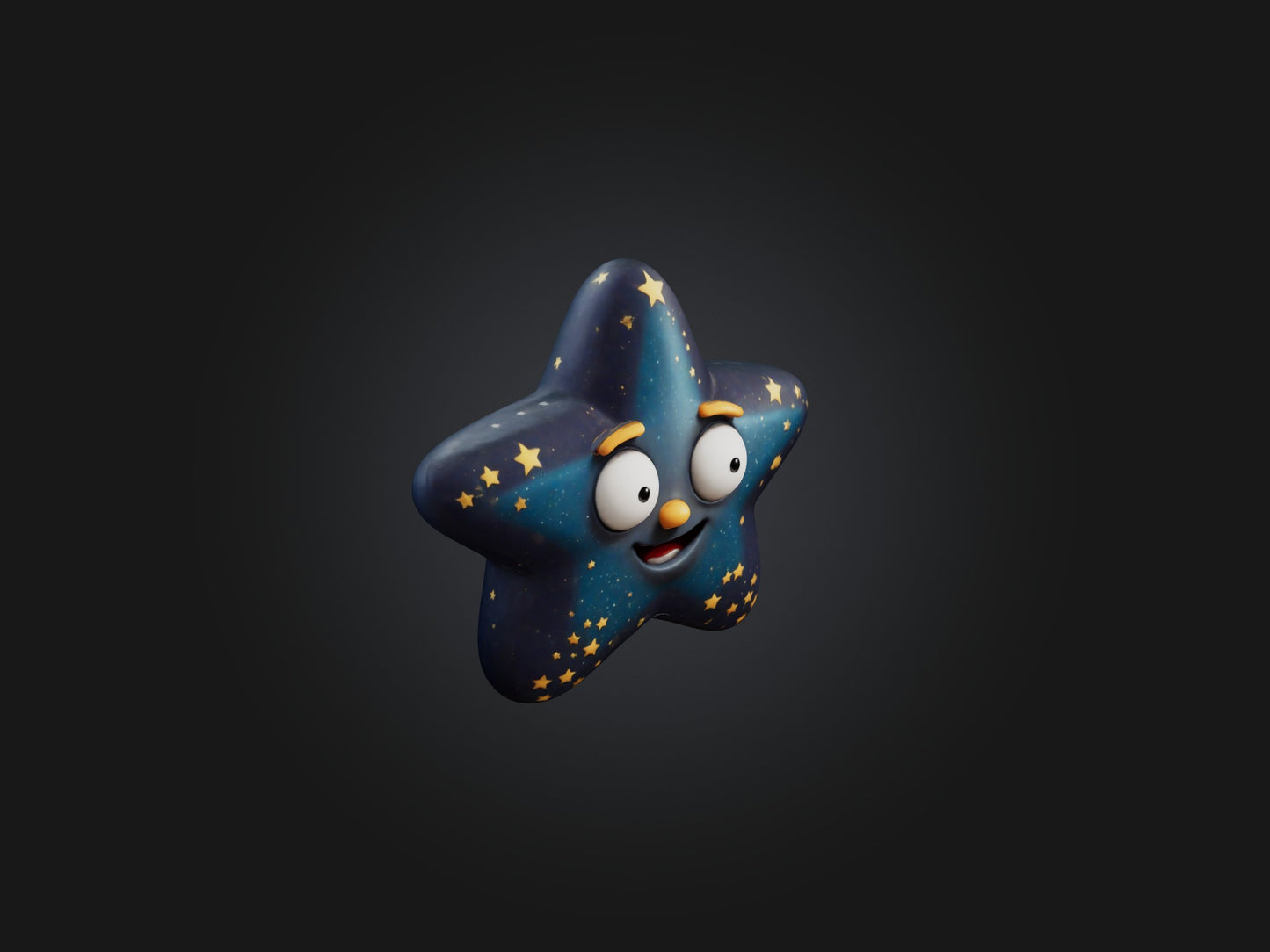 3D model Cartoon Star VR / AR / low-poly