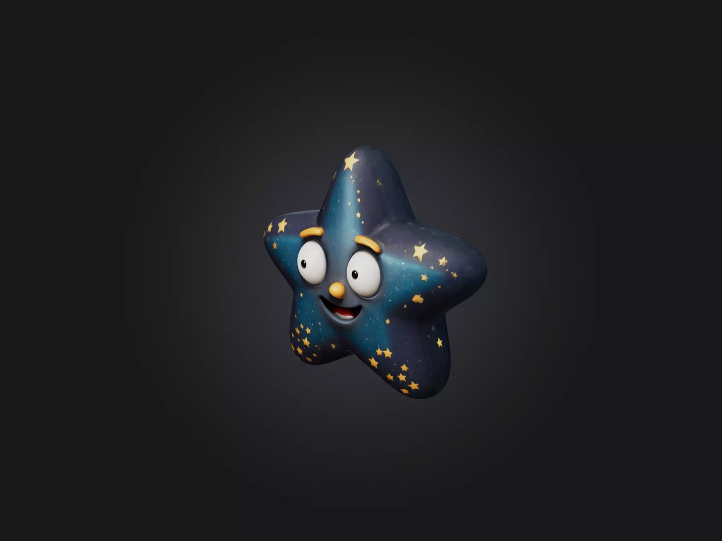 3D model Cartoon Star VR / AR / low-poly