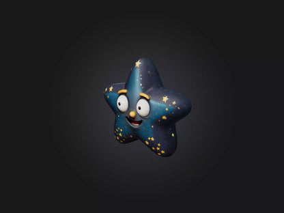 3D model Cartoon Star VR / AR / low-poly