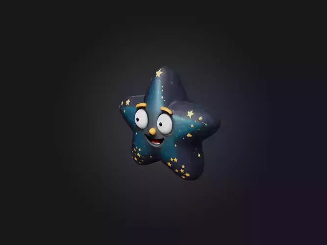 3D model Cartoon Star VR / AR / low-poly