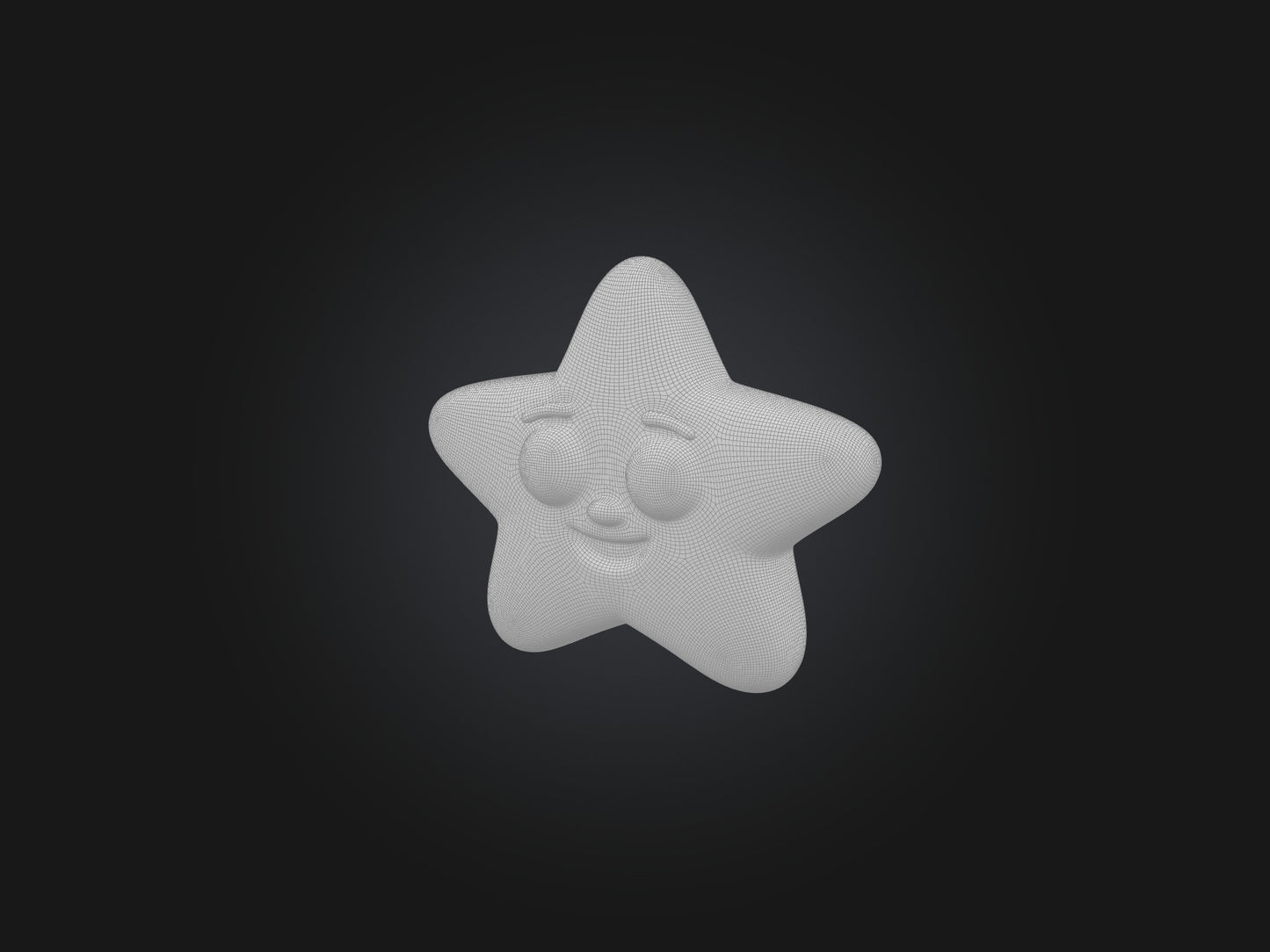 3D model Cartoon Star VR / AR / low-poly
