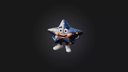 Cartoon Star 3D model