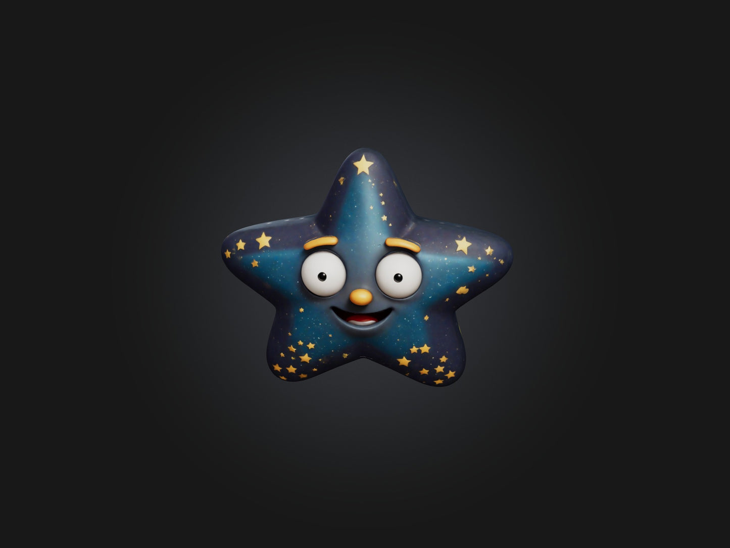 3D model Cartoon Star VR / AR / low-poly