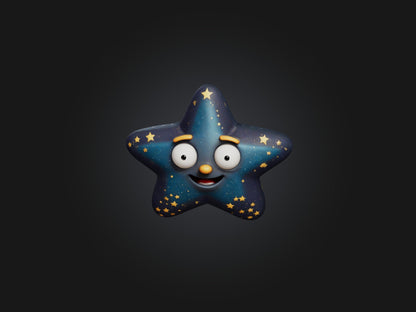 3D model Cartoon Star VR / AR / low-poly