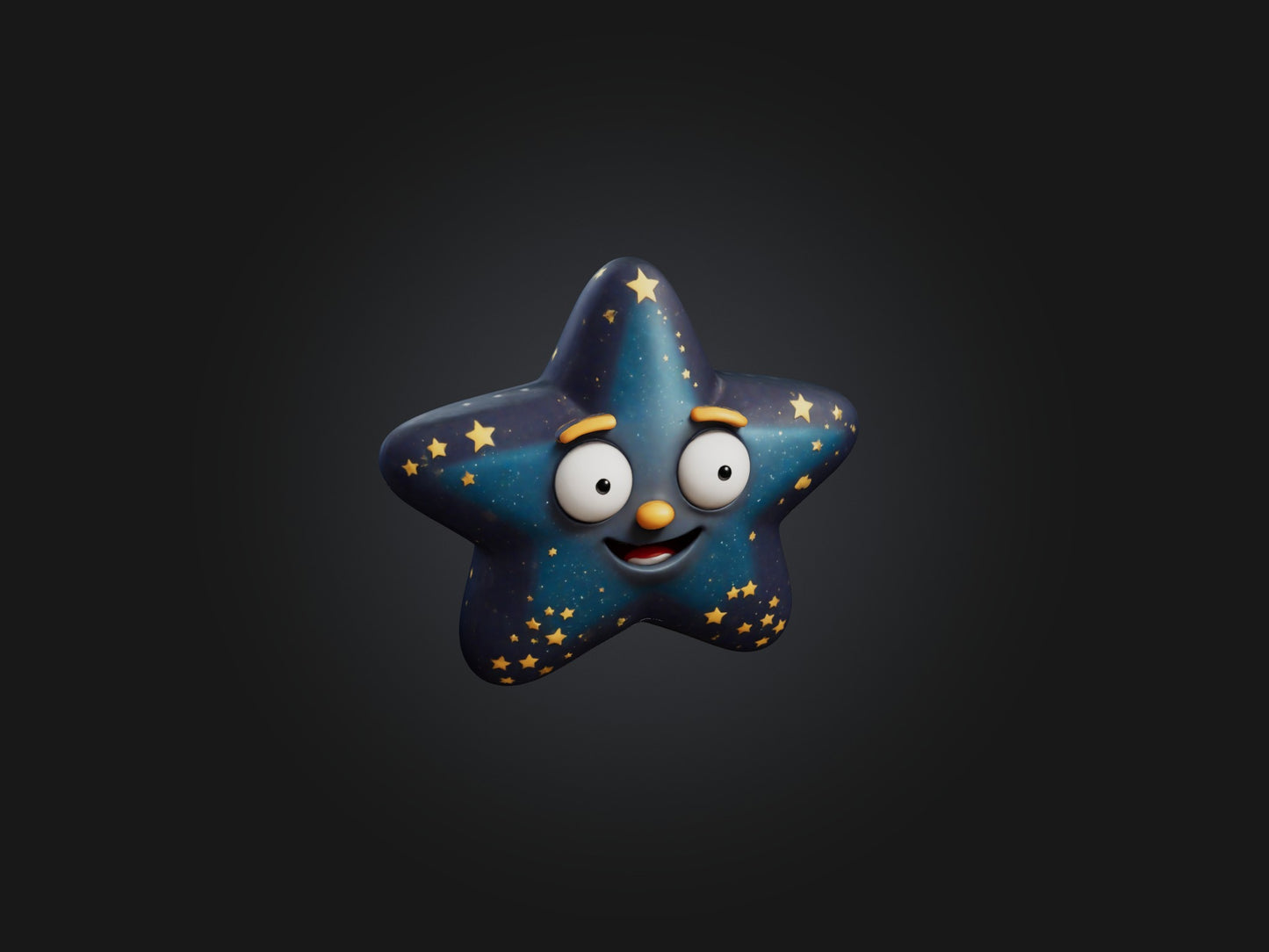 3D model Cartoon Star VR / AR / low-poly