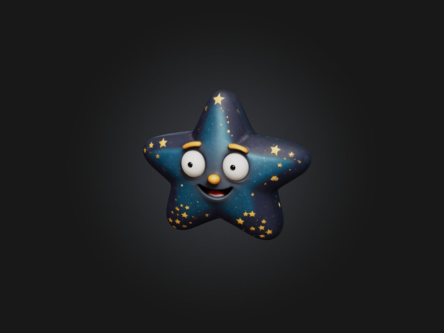 3D model Cartoon Star VR / AR / low-poly