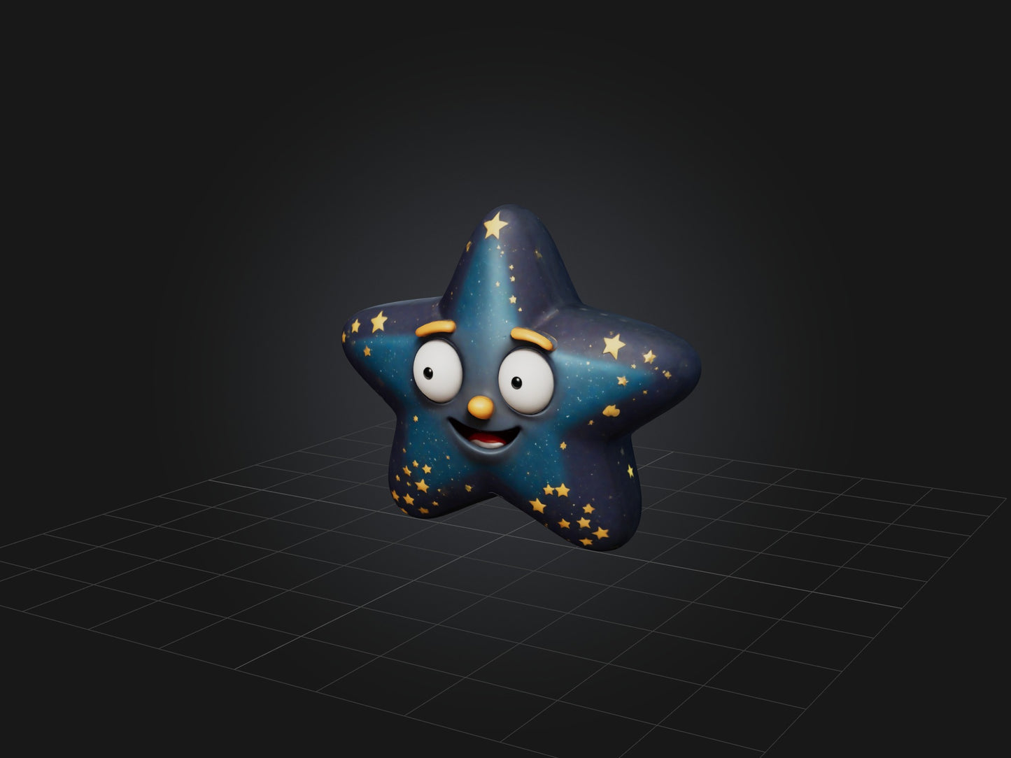 3D model Cartoon Star VR / AR / low-poly