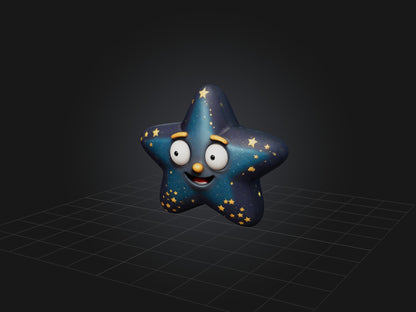 3D model Cartoon Star VR / AR / low-poly
