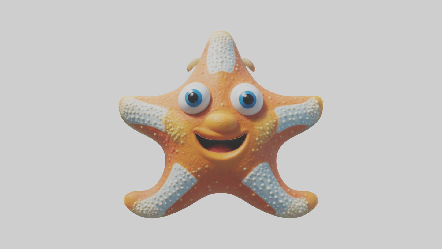 Cartoon Starfish model 3D model