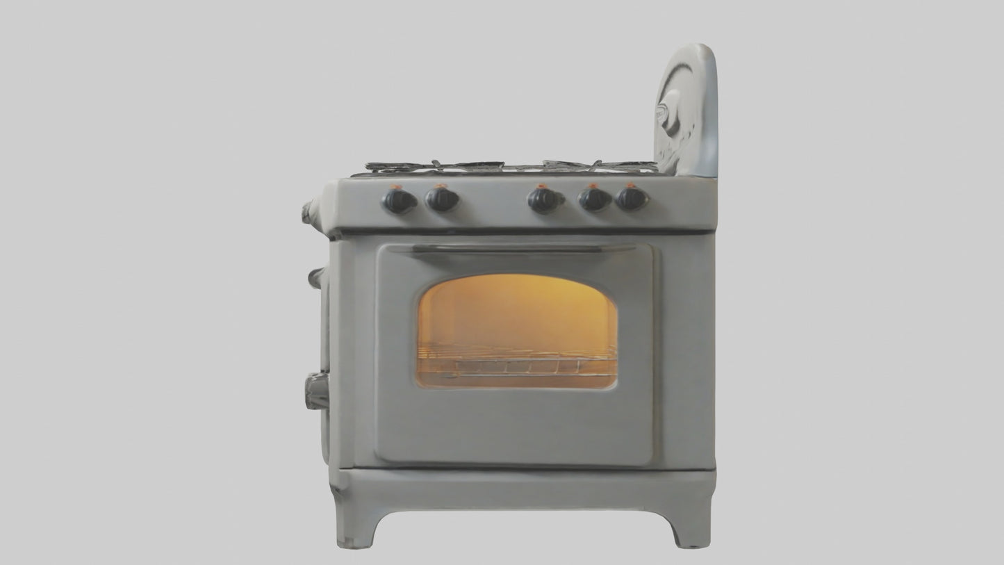 Cartoon Stove model 3D model