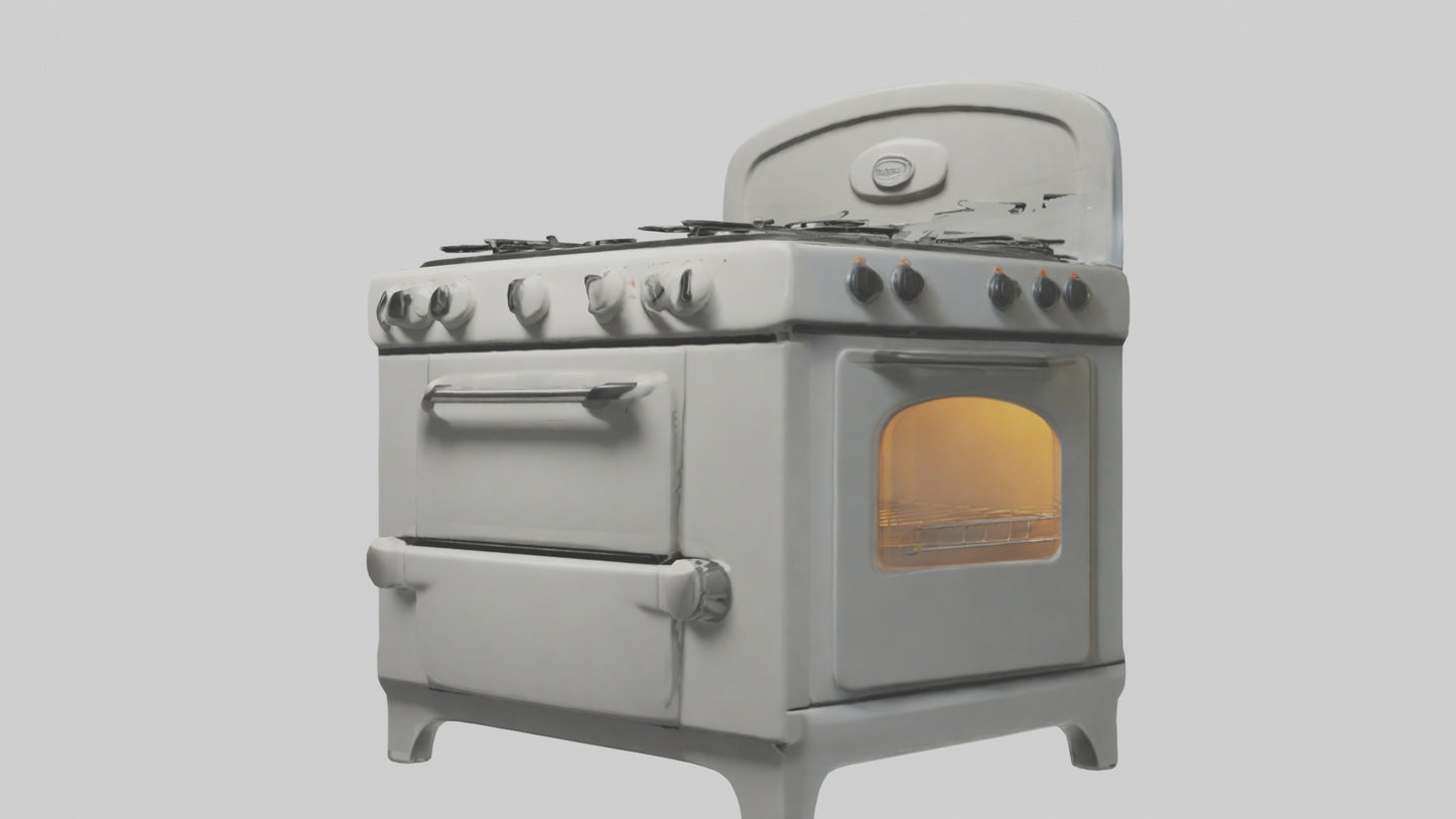Cartoon Stove model 3D model