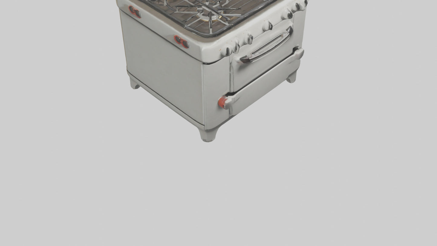 Cartoon Stove model 3D model