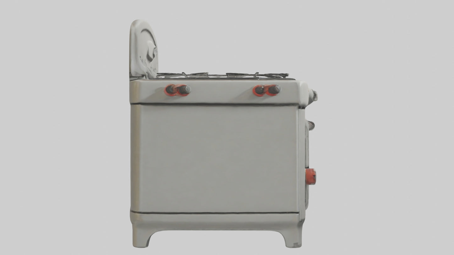 Cartoon Stove model 3D model