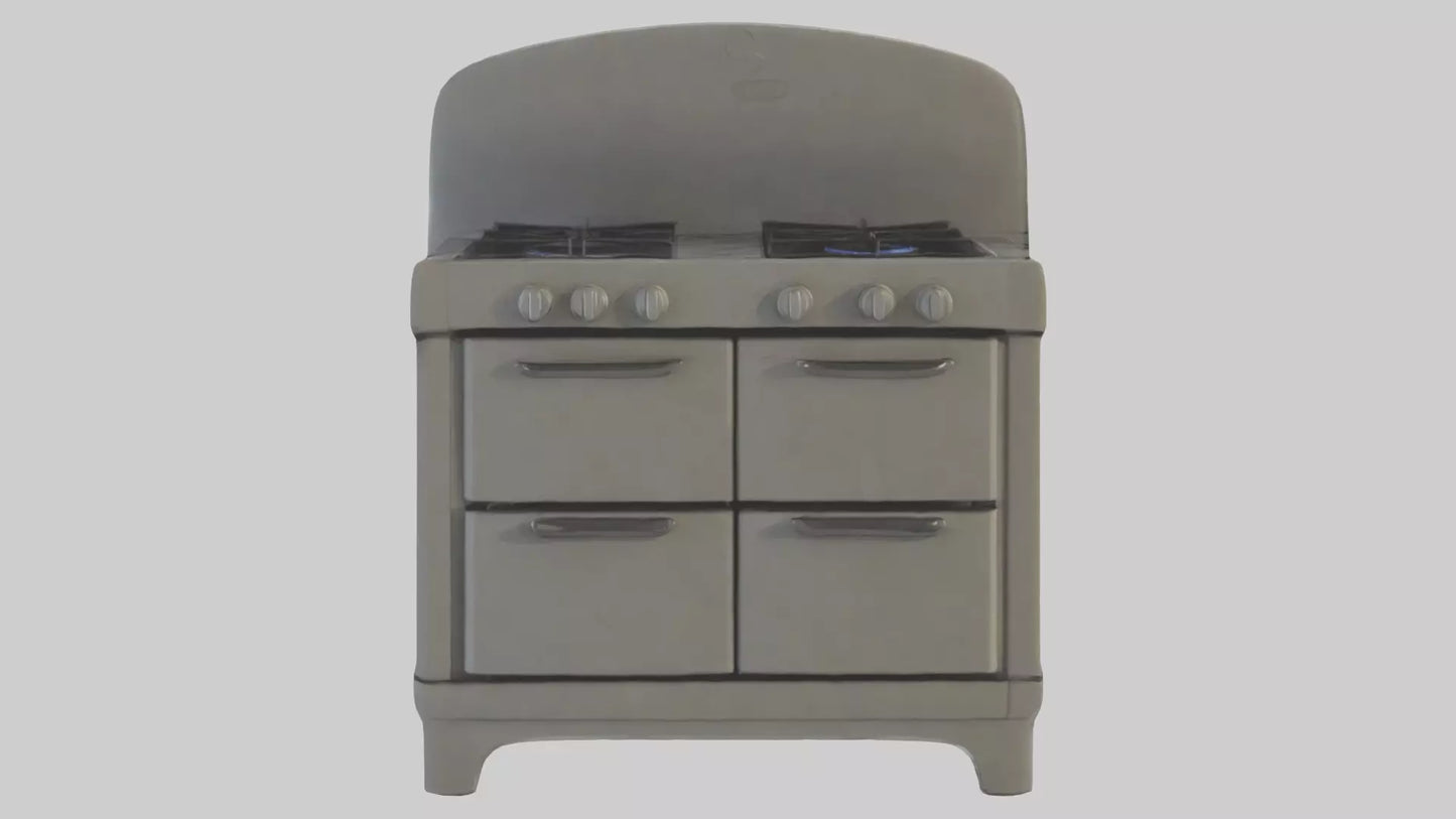 Cartoon Stove model 3D model