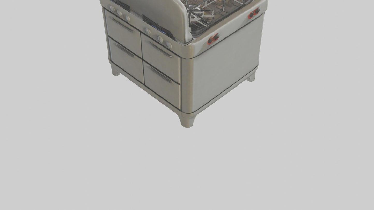 Cartoon Stove model 3D model