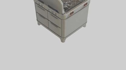 Cartoon Stove model 3D model