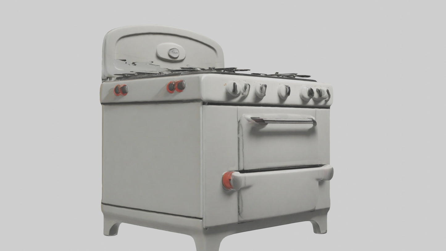 Cartoon Stove model 3D model