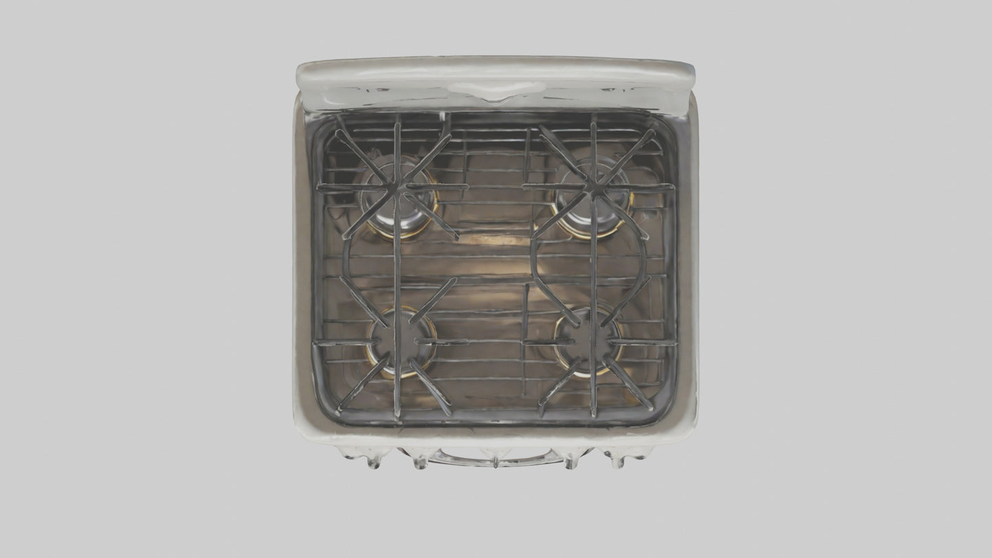 Cartoon Stove model 3D model