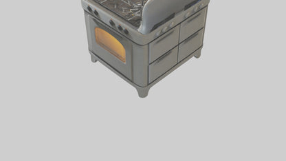 Cartoon Stove model 3D model