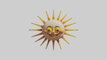 Cartoon Sun model 3D model