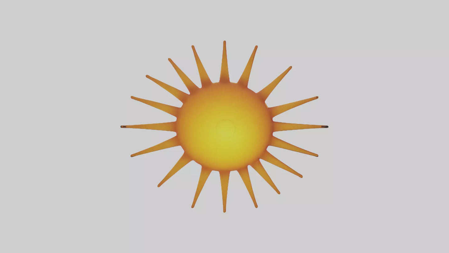 Cartoon Sun model 3D model