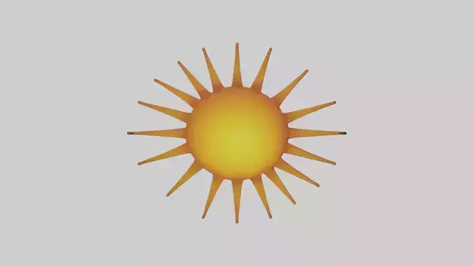 Cartoon Sun model 3D model