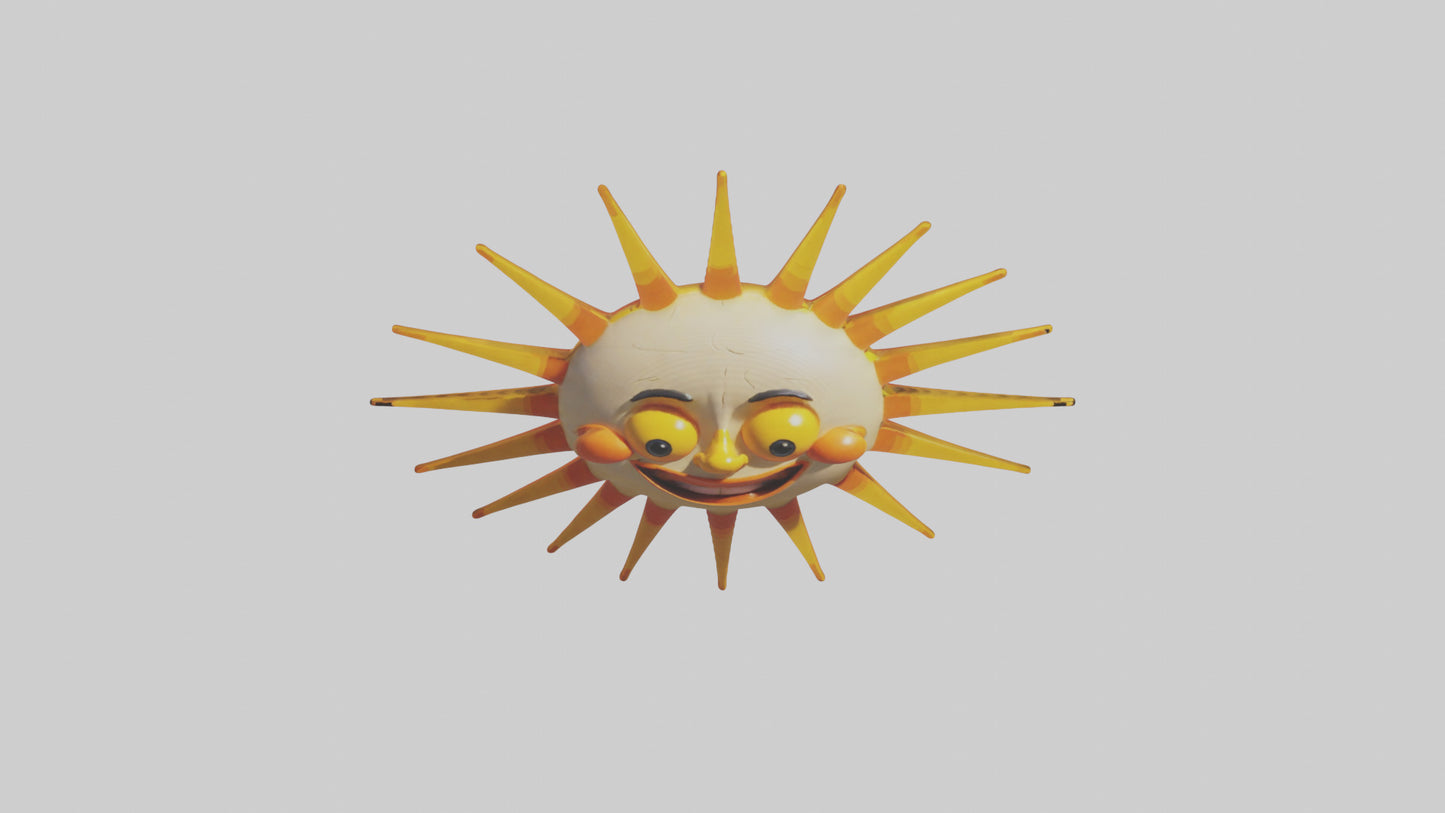 Cartoon Sun model 3D model