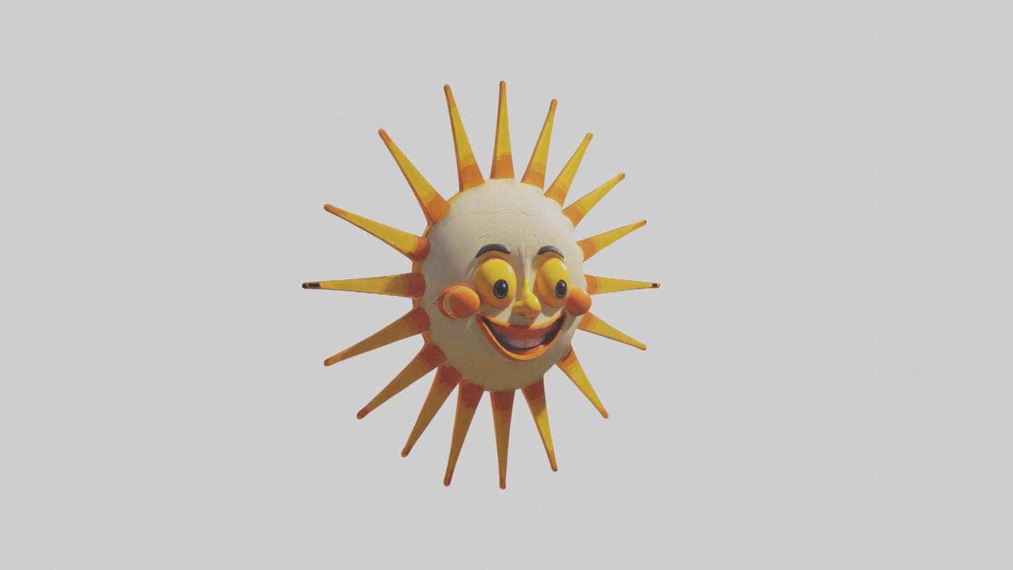 Cartoon Sun model 3D model