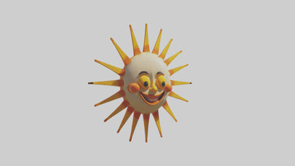 Cartoon Sun model 3D model
