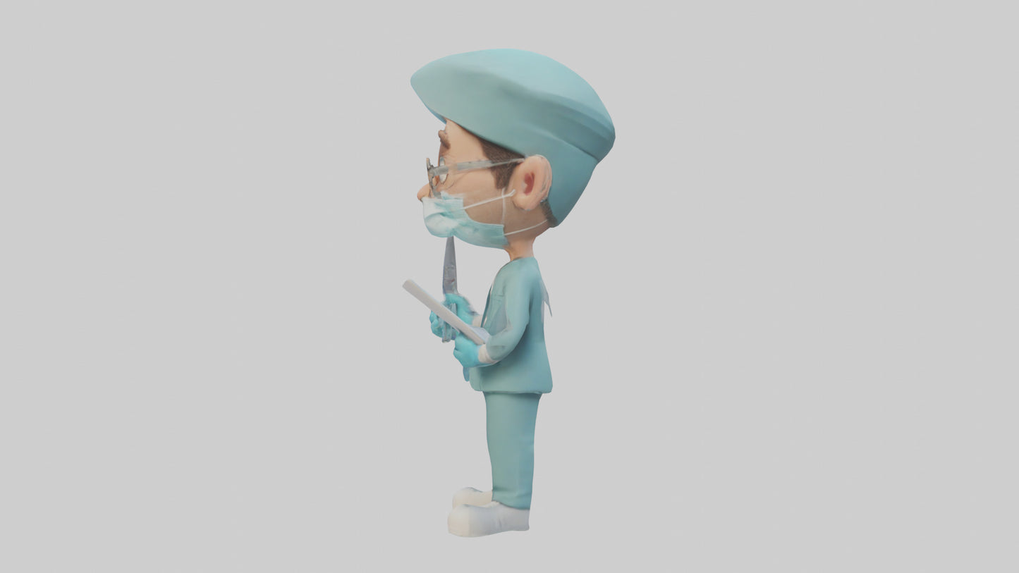 Cartoon Surgeon model 3D model
