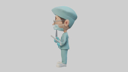 Cartoon Surgeon model 3D model