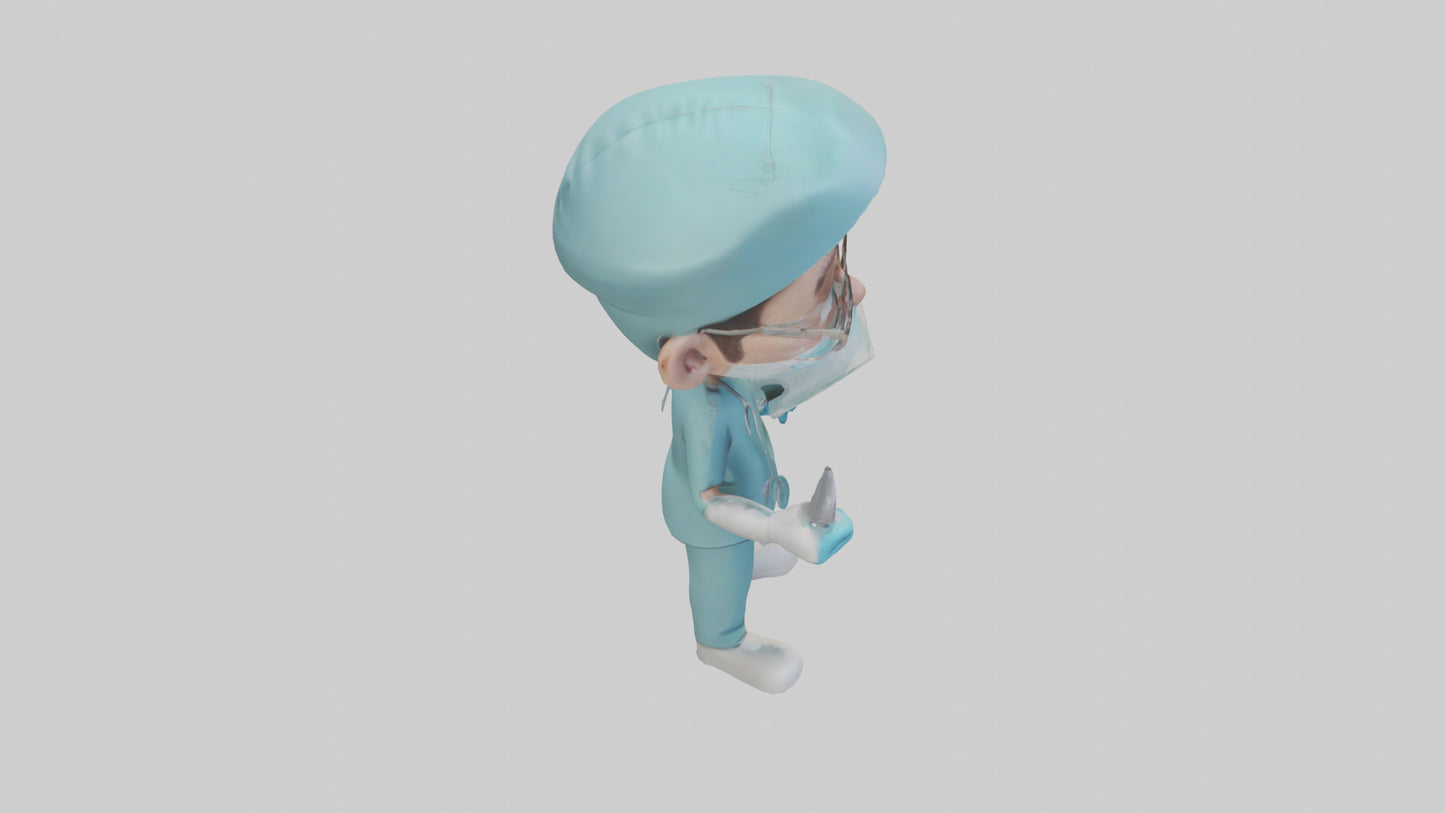 Cartoon Surgeon model 3D model